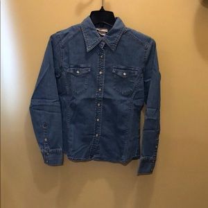 Women’s Faded Glory denim shirt size 8/10M